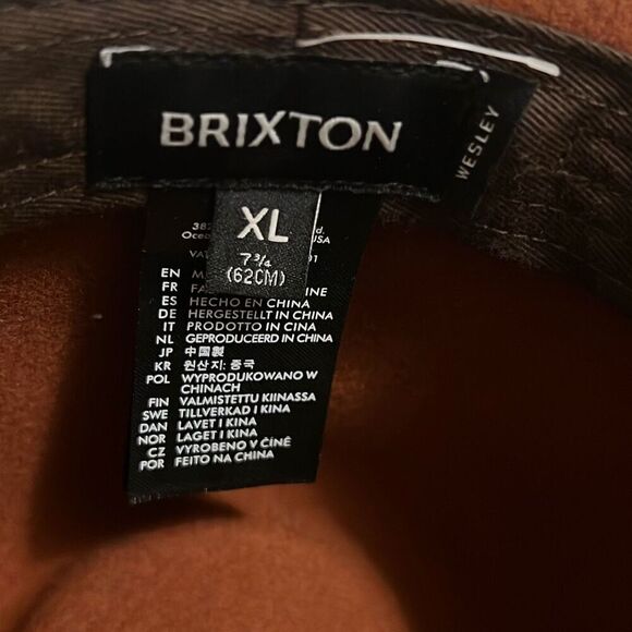 ✨BRIXTON WESLEY PACKABLE BROWN FEDORA✨ - Picture 10 of 11